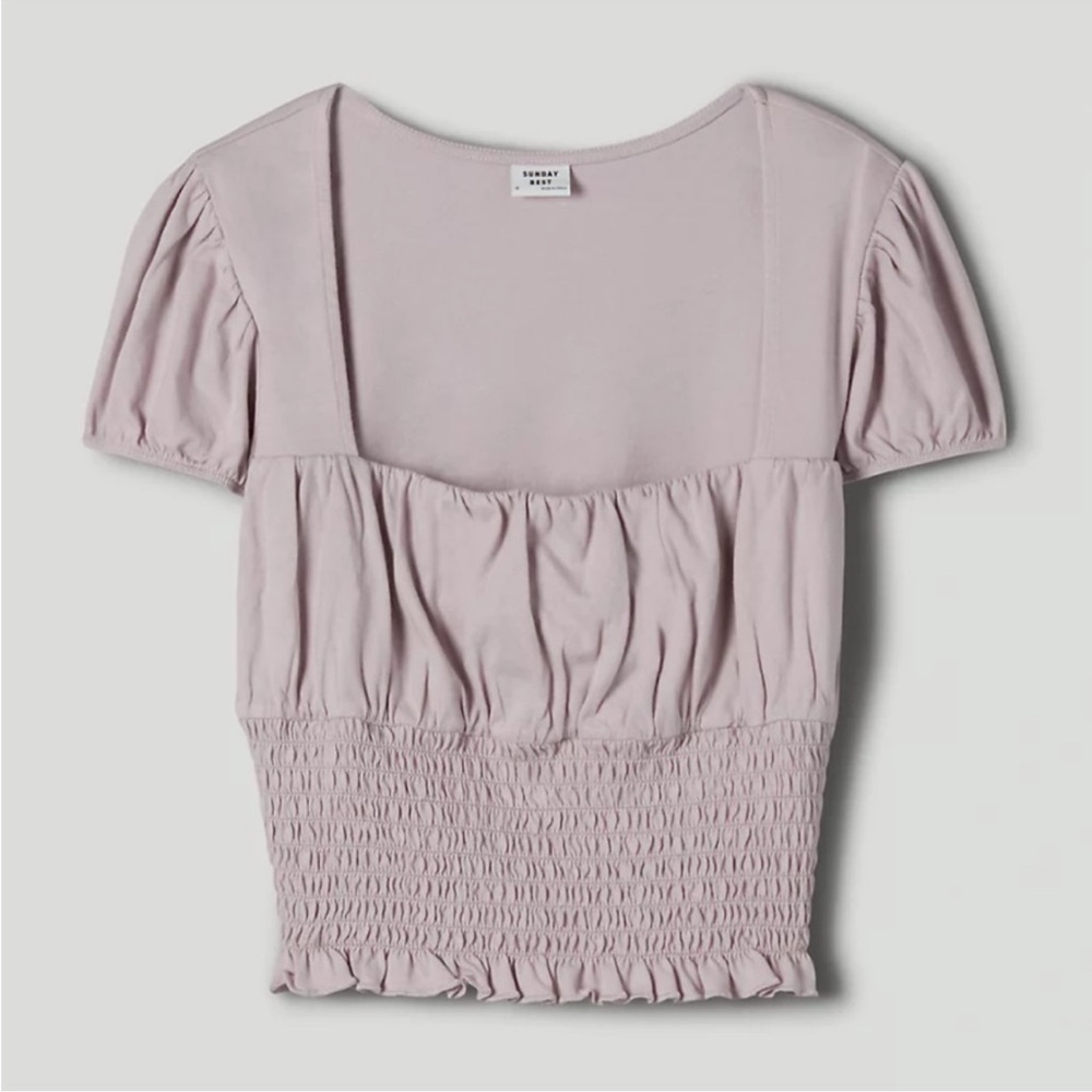Aritzia Sunday Best Luma puff sleeve top
